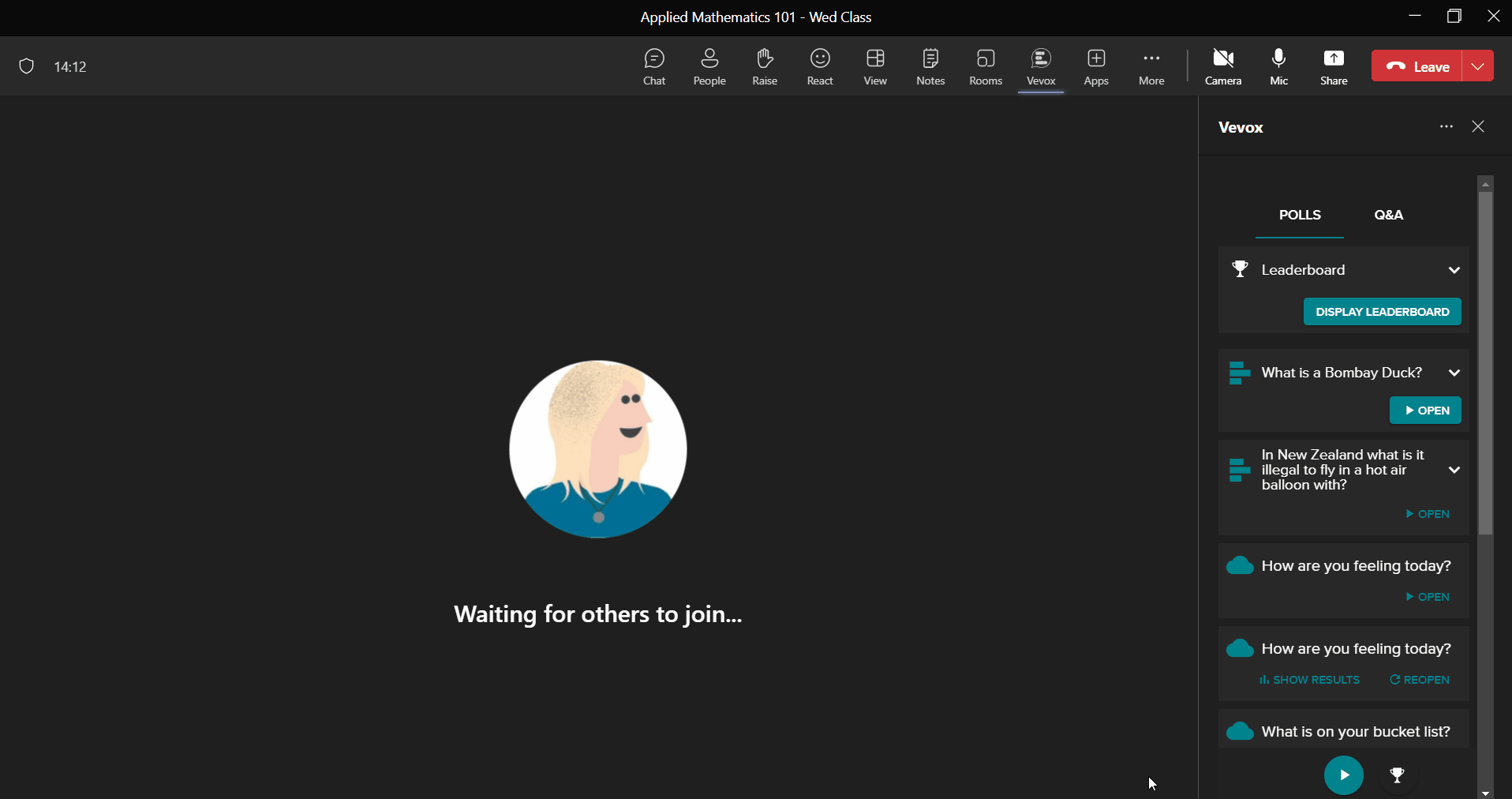 Remove Vevox from Teams meeting.gif