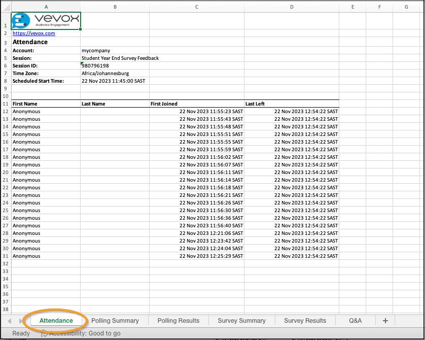 Attendance report survey.png