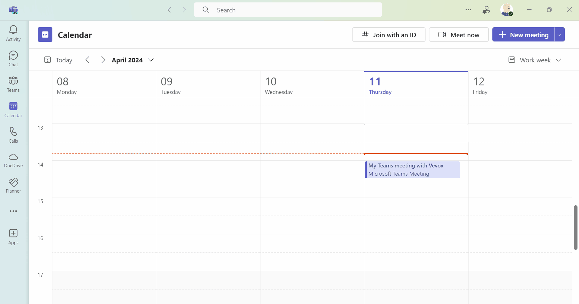 Editing Teams meeting and adding Vevox as a Tab.gif