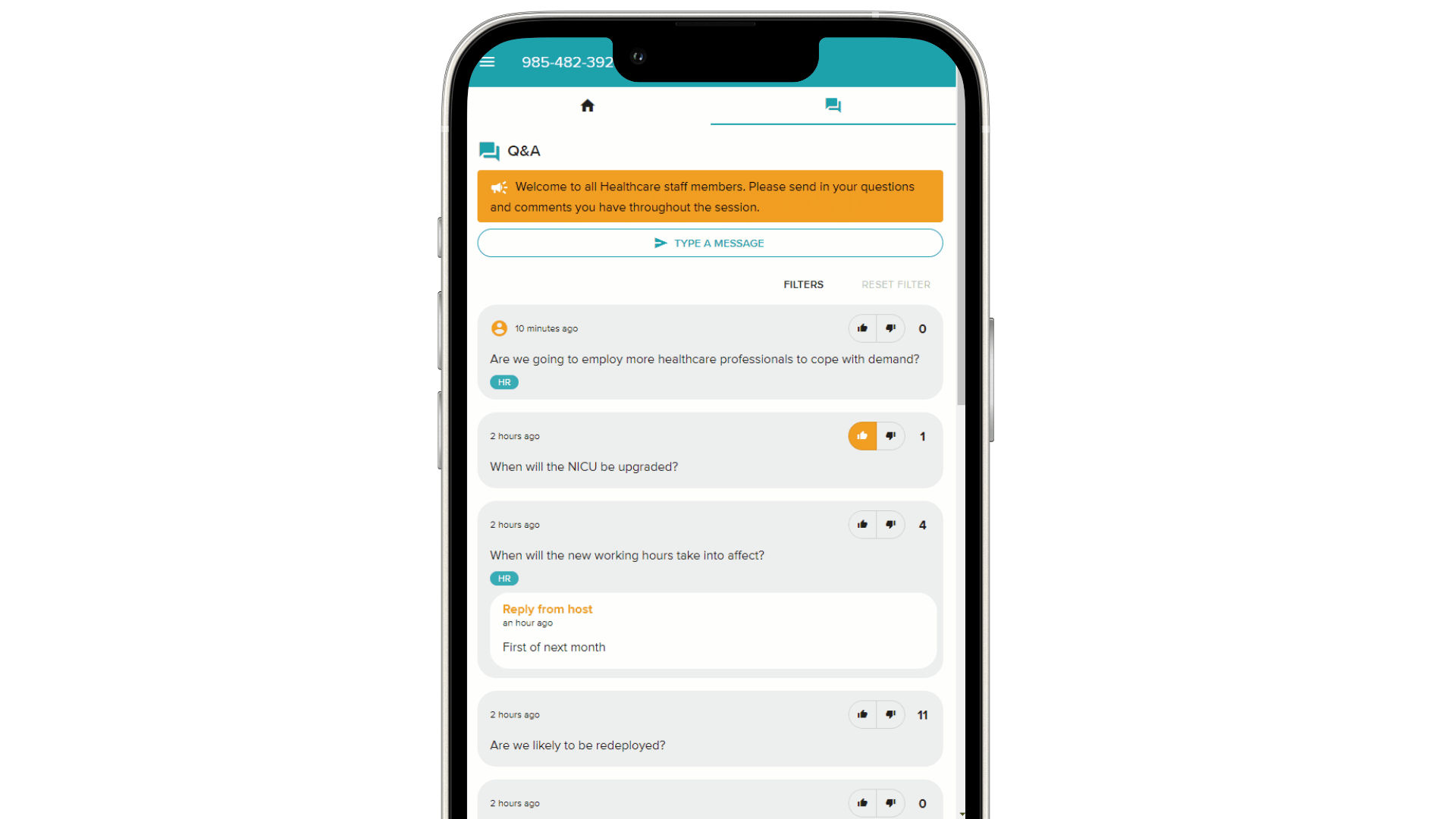 Participant app filter Q&A board display article-1.gif