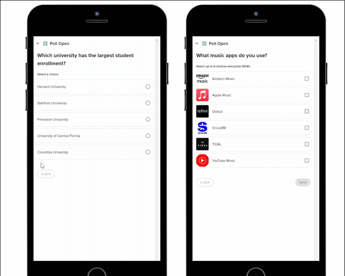Participant app bar and pie chart.gif