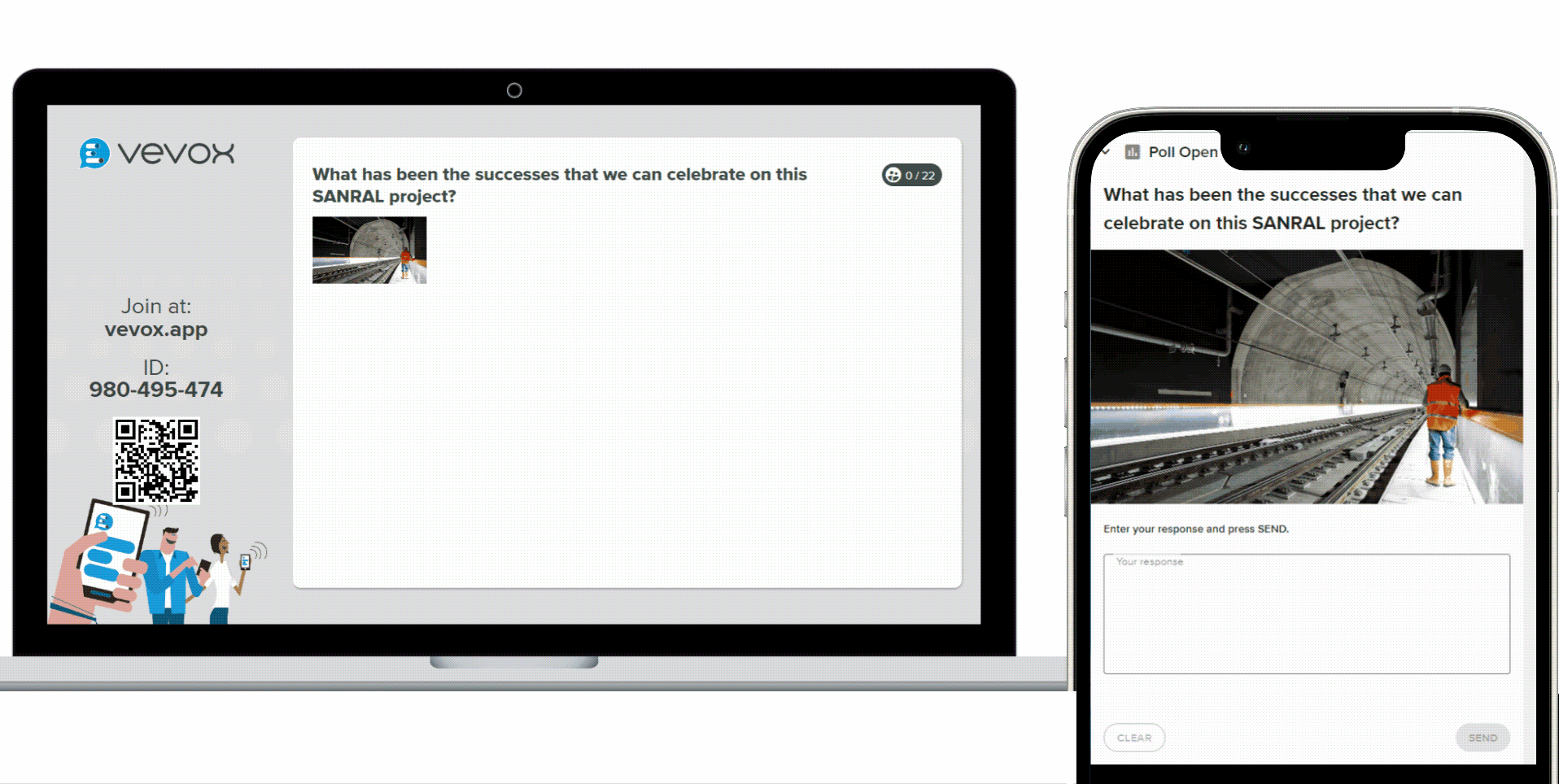 Text poll example Paticipant app and PV final.gif