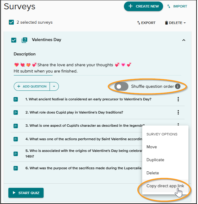 Direct app link survey.png