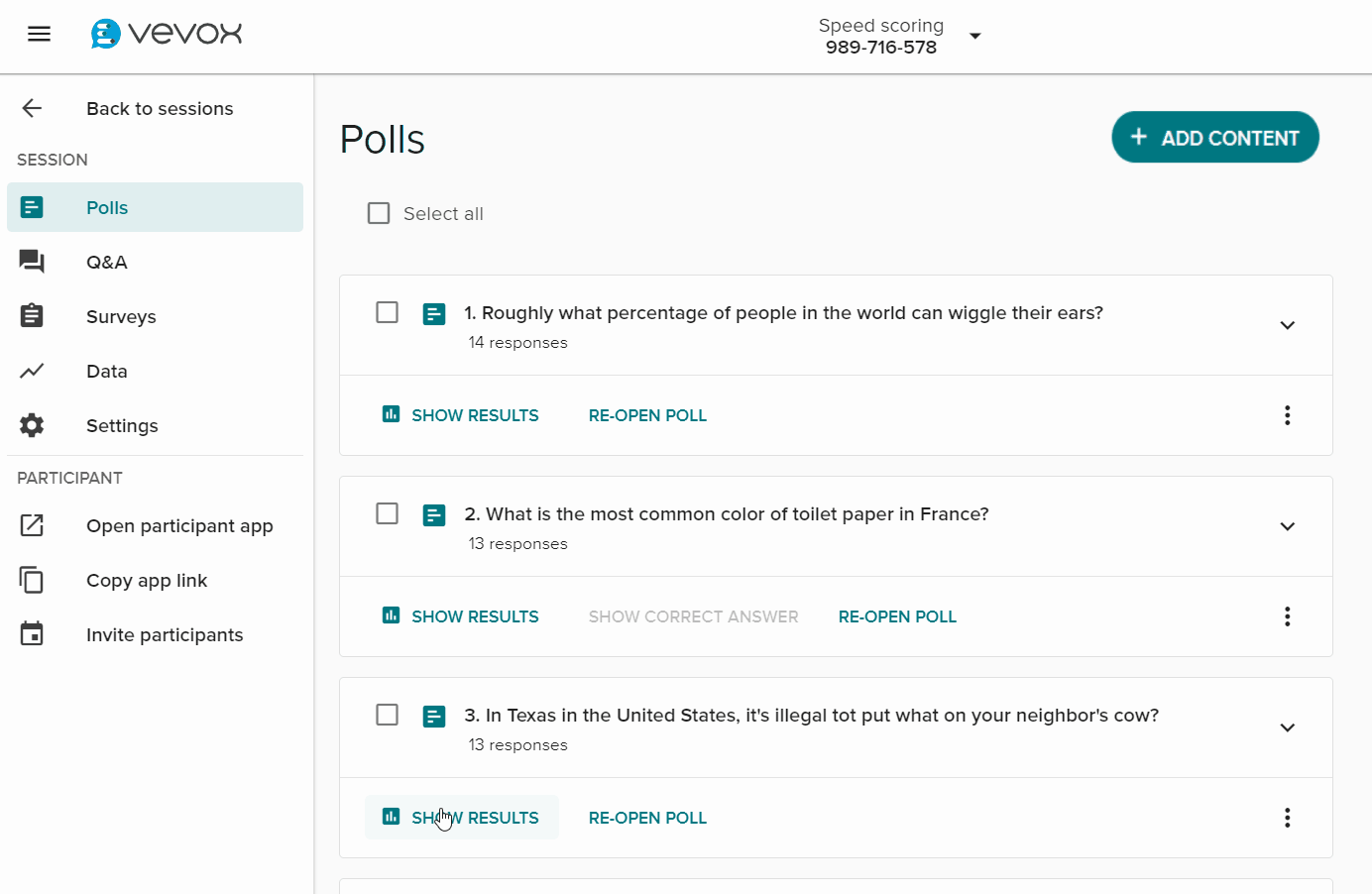 Deletemultiple polls & responses.gif