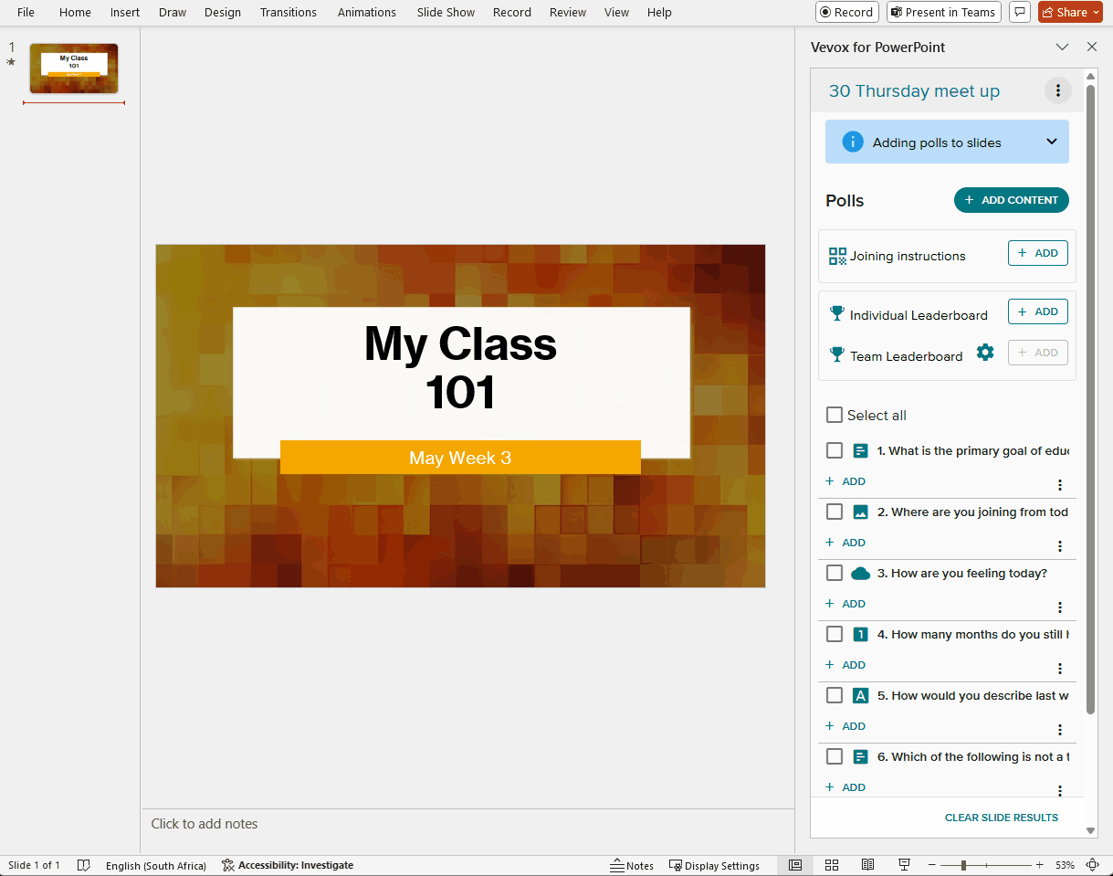 Add polls to slides.gif