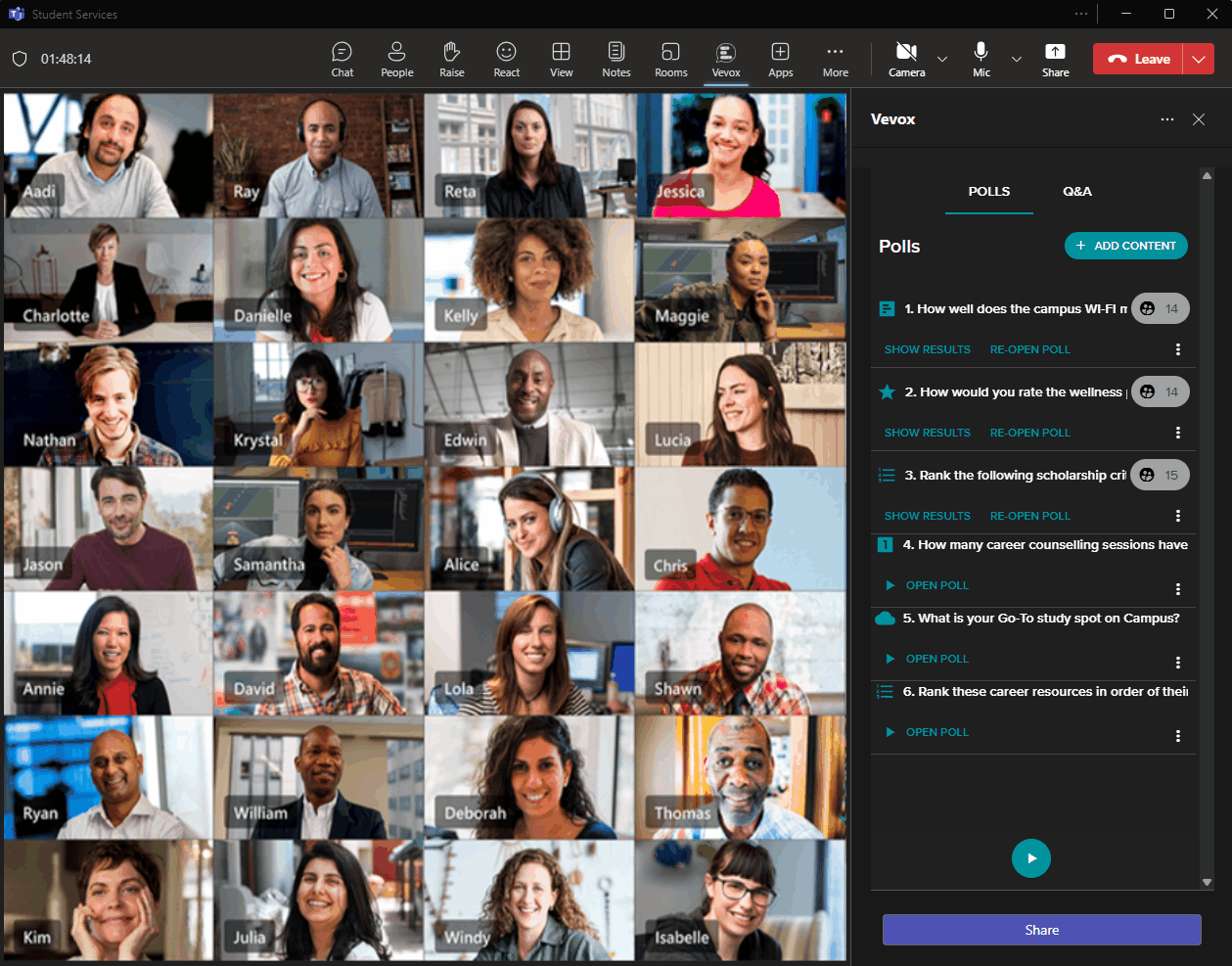 Count down timer in Teams with faces.gif