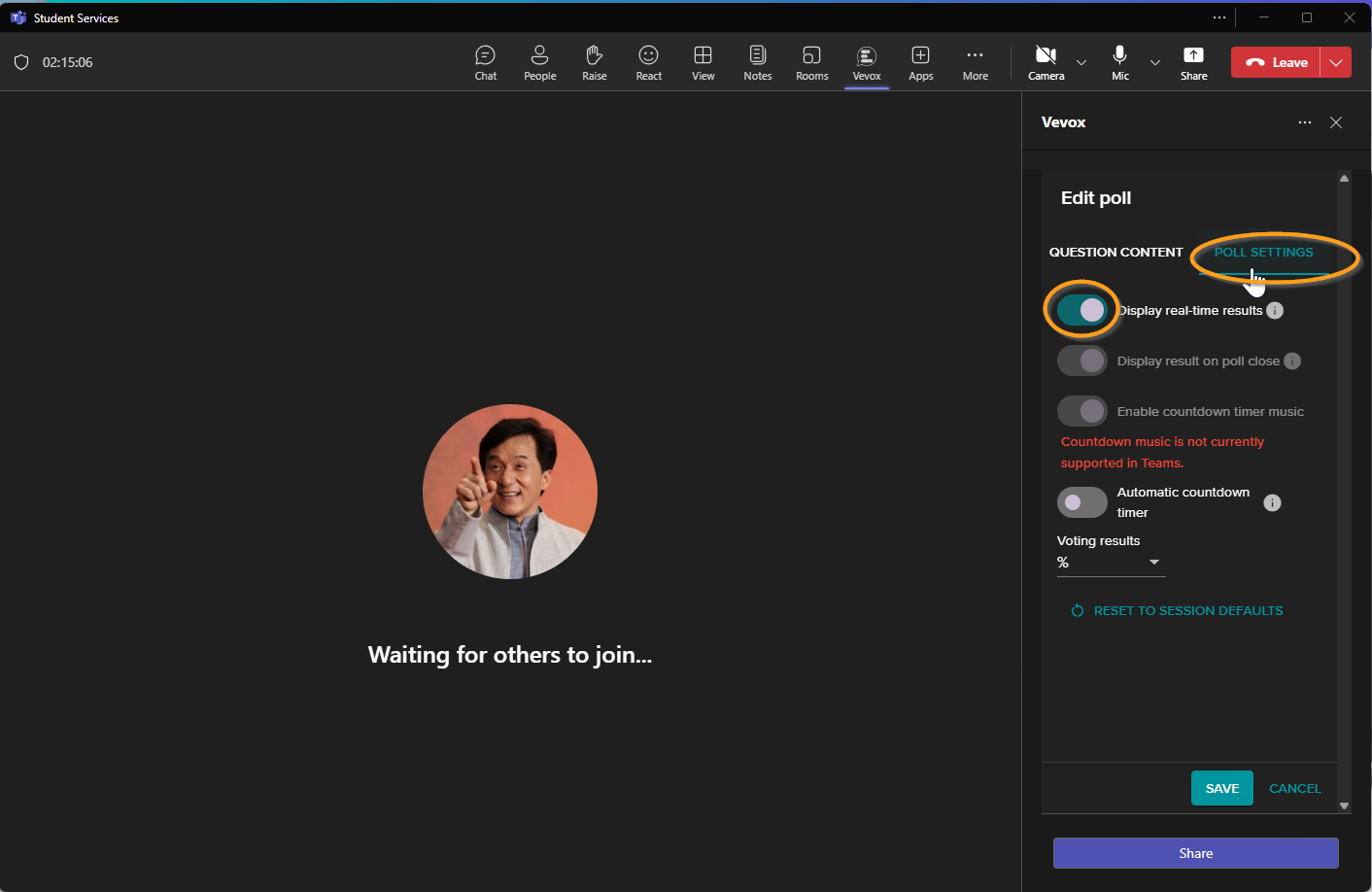 Display real time results.png