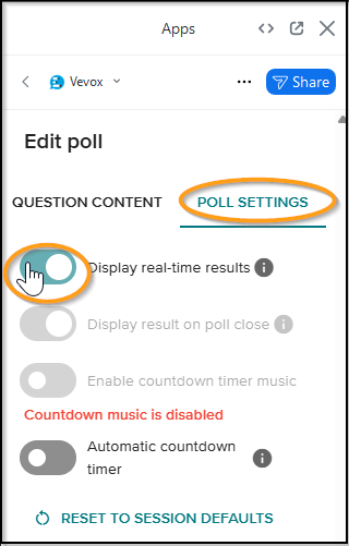 Display real time results.png