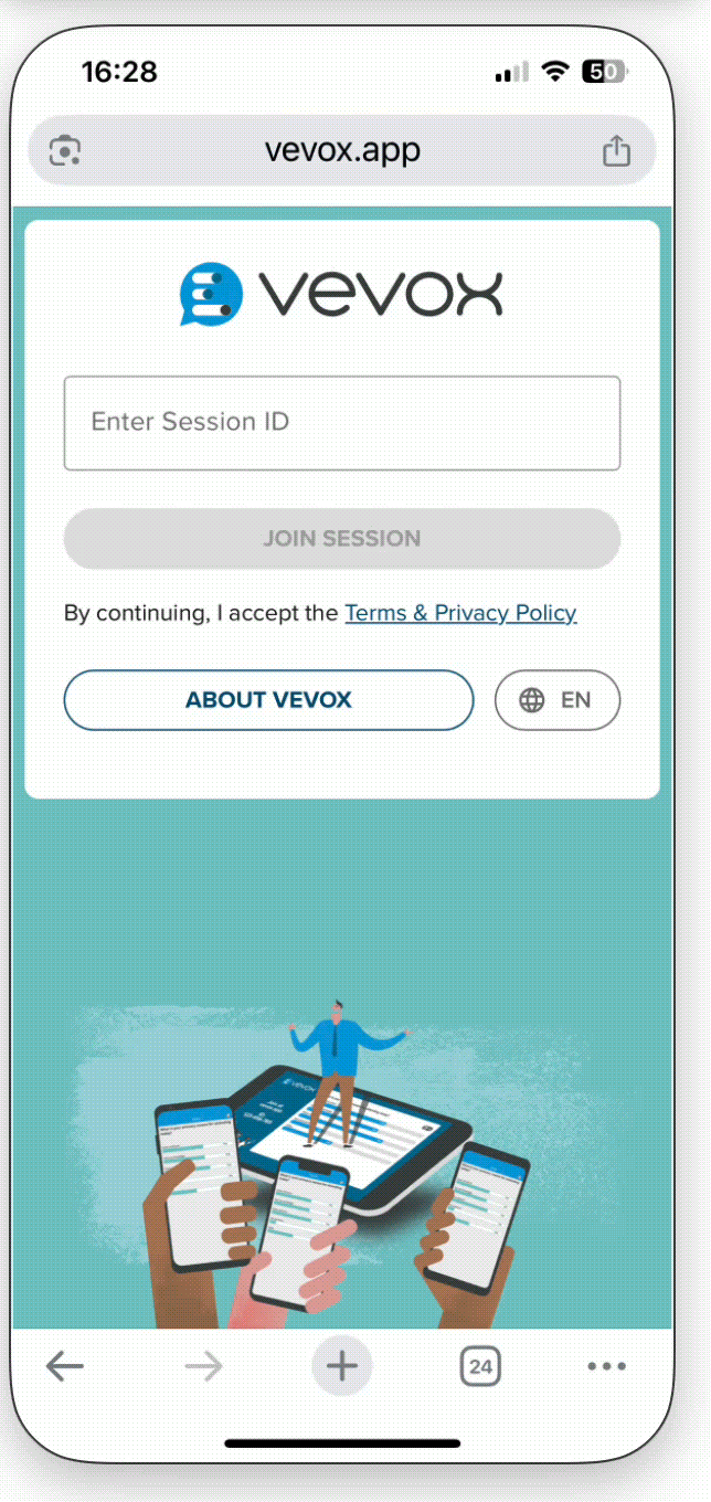 Log in identified participant user manual.gif