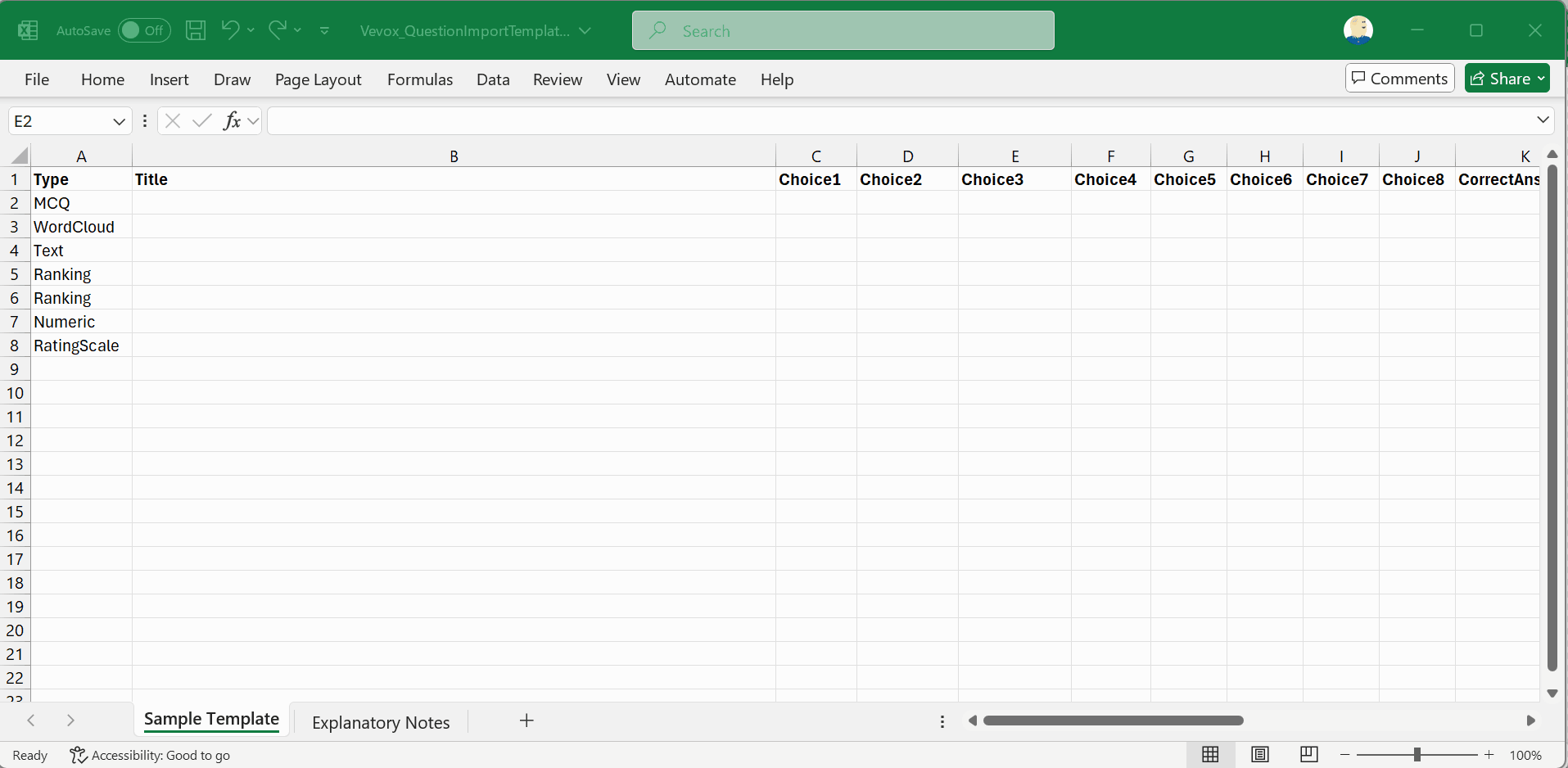 Populate Vevox template with iClicker polls.gif