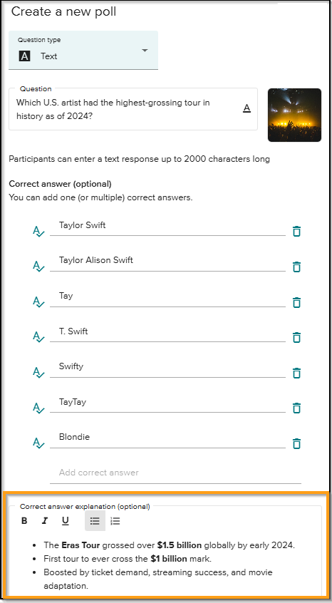 Text poll with correct answer.png