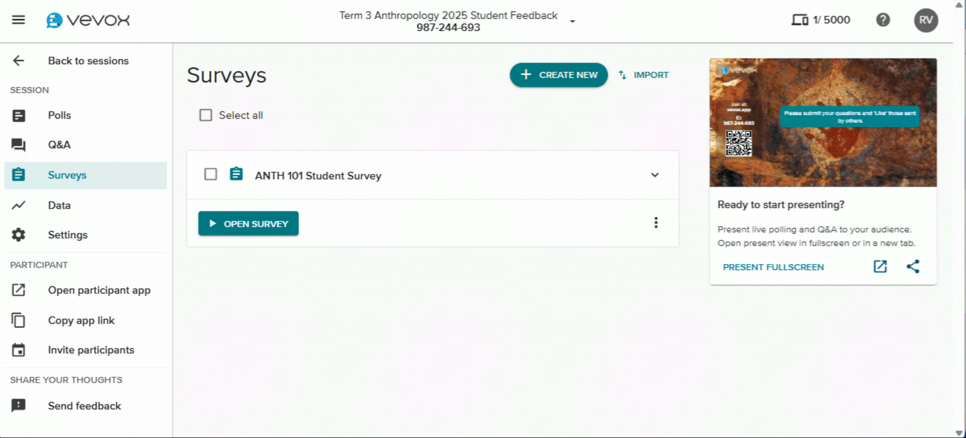 Survey automatic open close participant app.gif