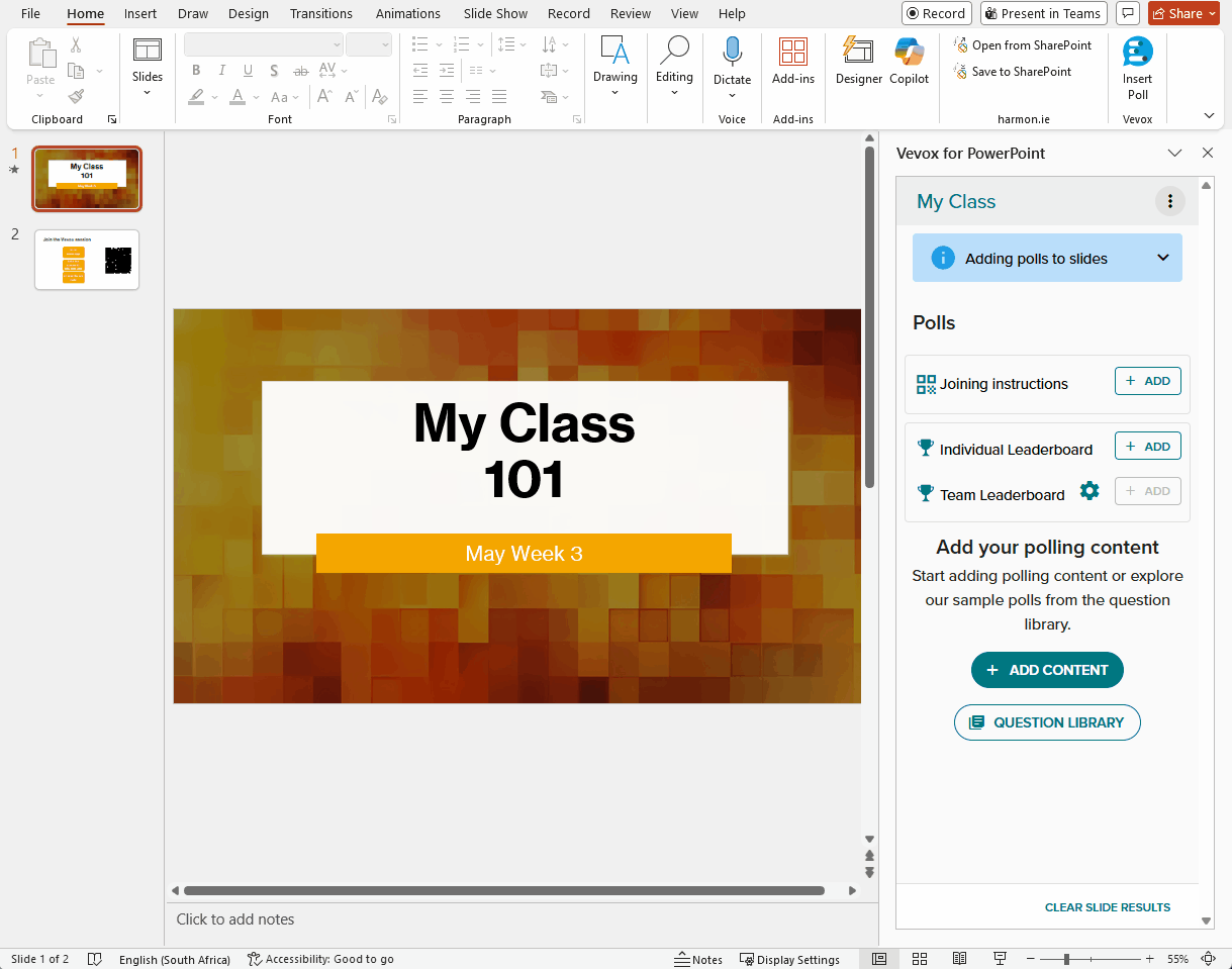 Create a question title in PPT.gif