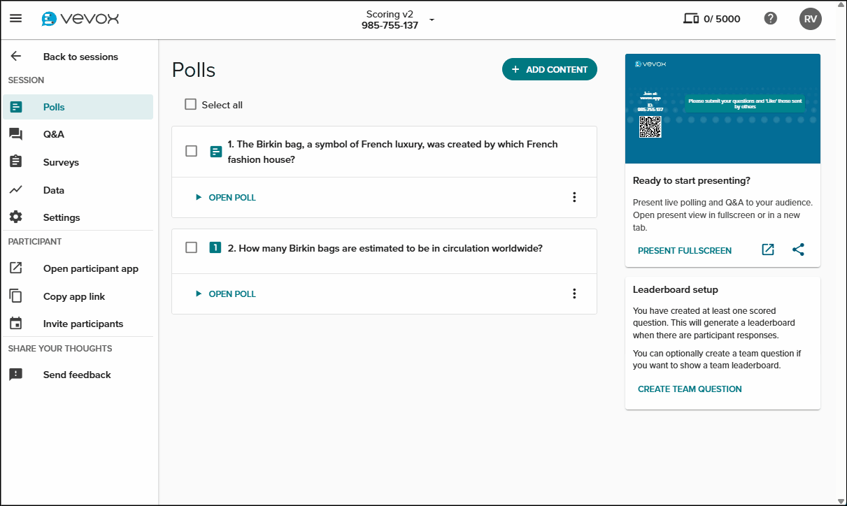 Set custom score for a poll.gif