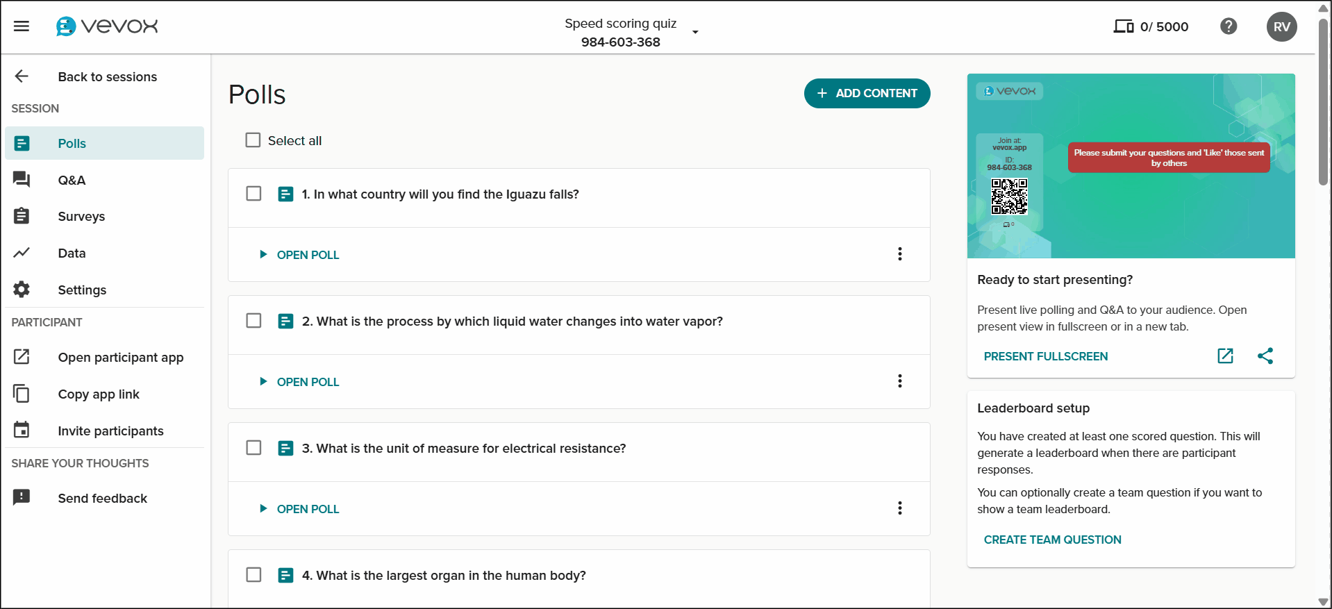 Add polls from question library vevox samples v2.gif