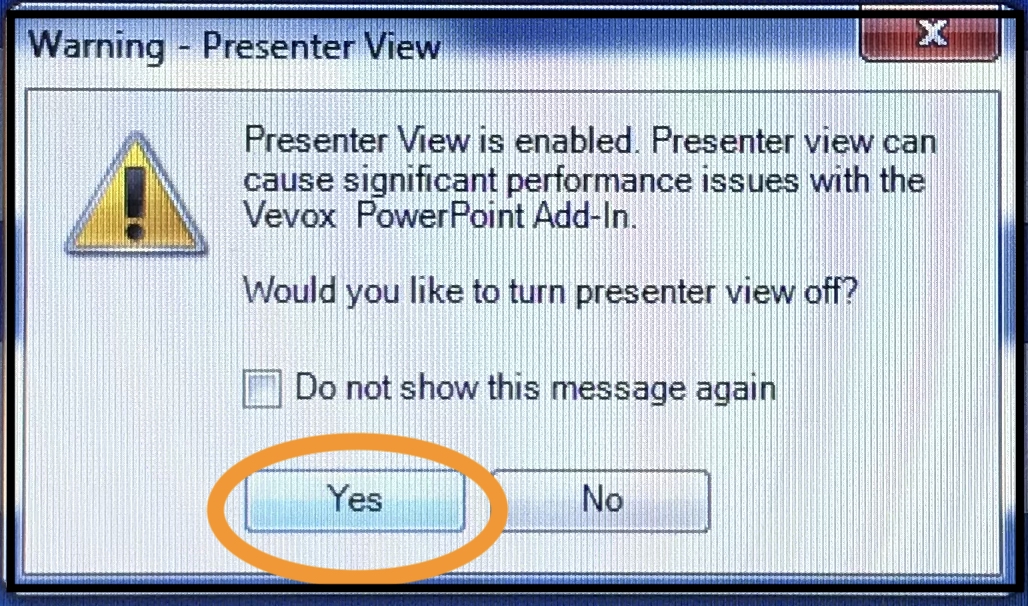 powerpoint for mac disable presenter view