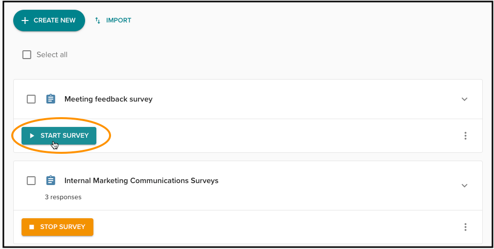 Publish surveys – Vevox helpsite