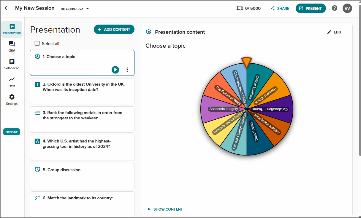 Move polls and presentation content.gif