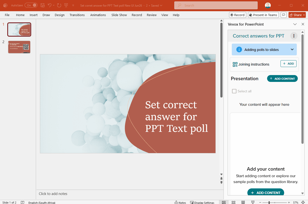 Set correct answer for text polls in PPT.gif