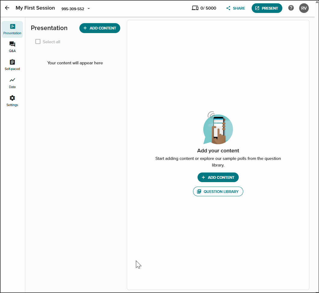 Create a numeric poll column chart.gif