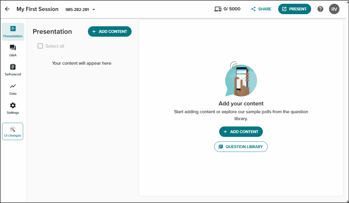 Open participant app from session ID.gif