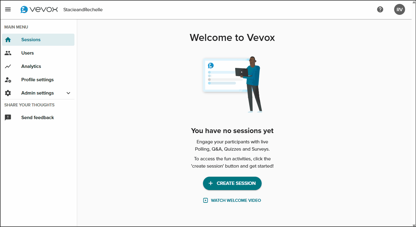 Create my first session.gif