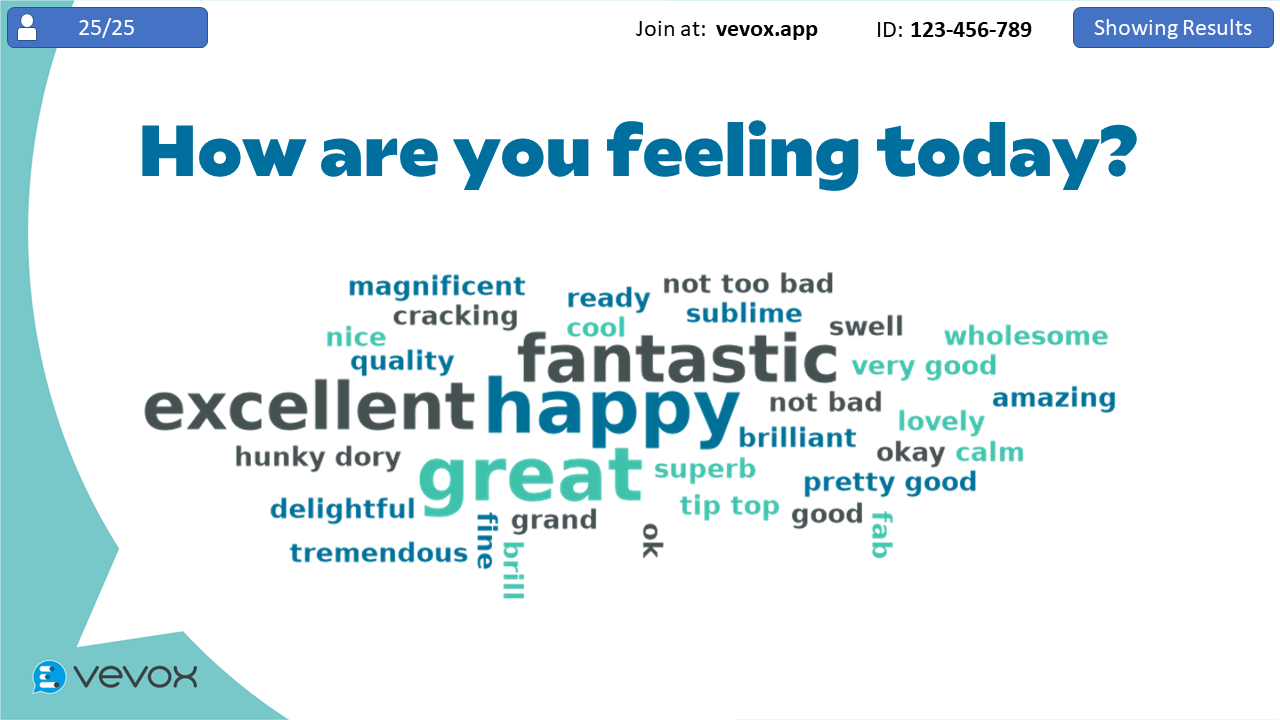 Create word clouds in powerpoint vevox helpsite