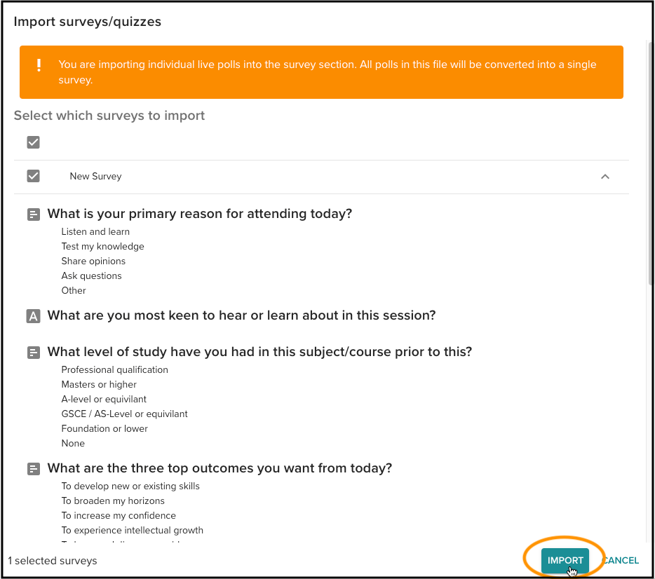 Publish surveys – Vevox helpsite