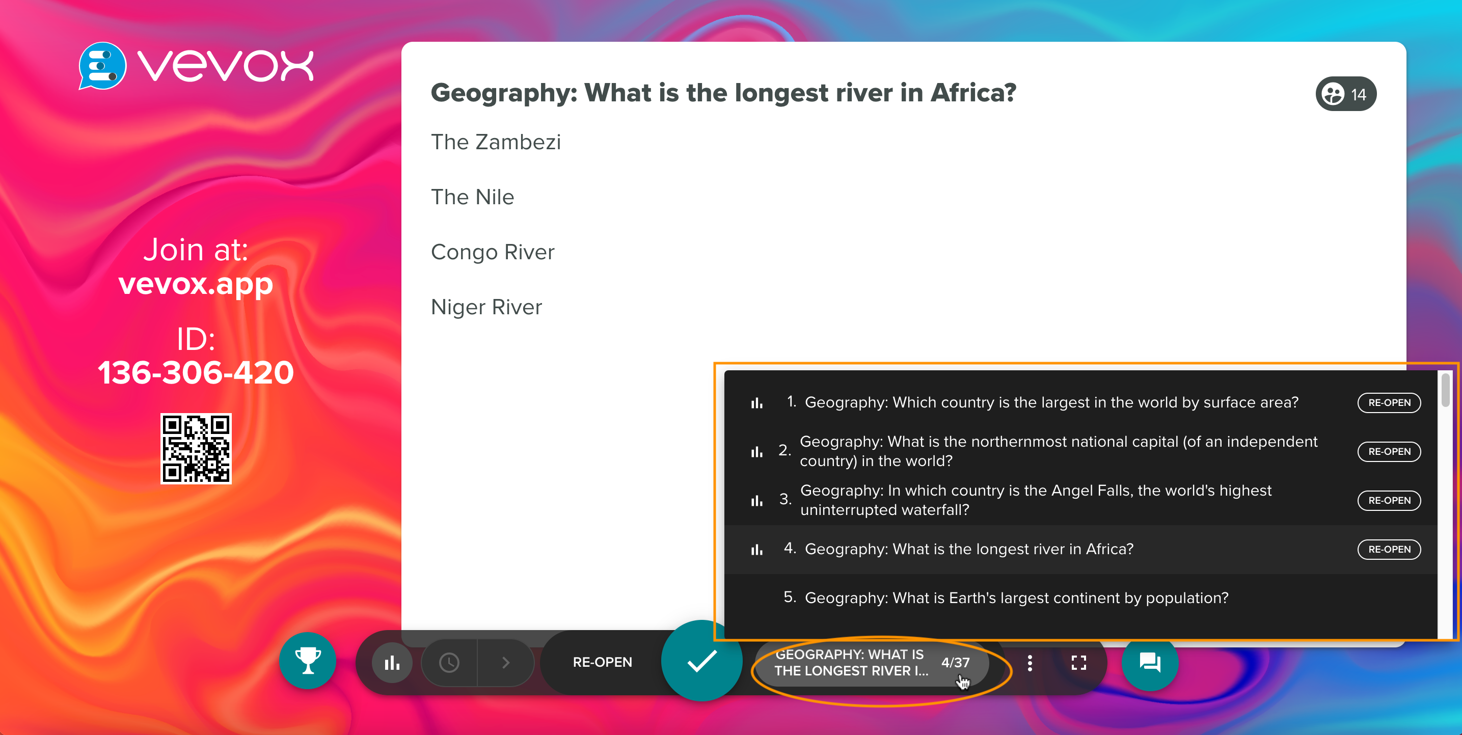 Show a leaderboard to participants – Vevox helpsite